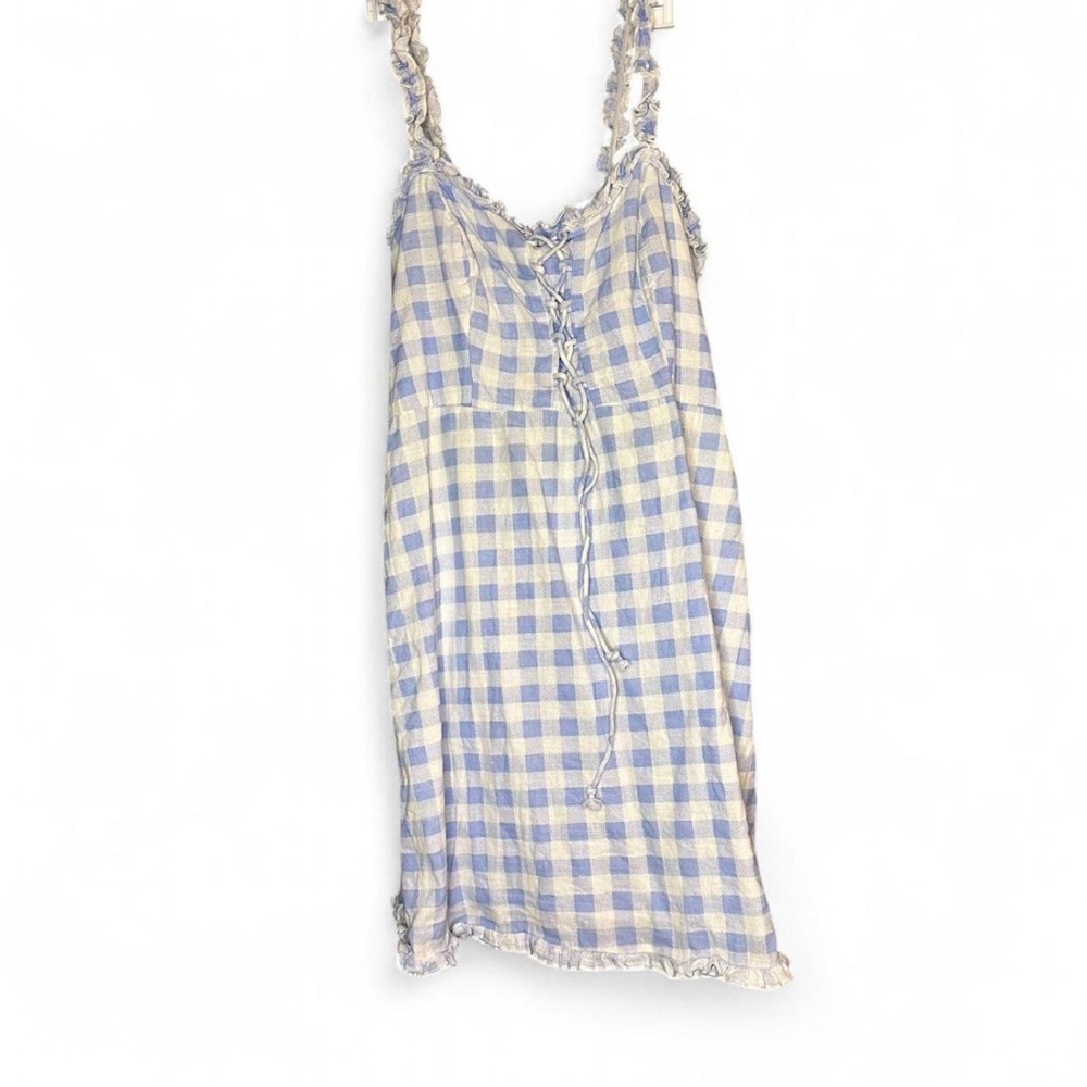Urban Outfitters Blue and White Gingham Dress